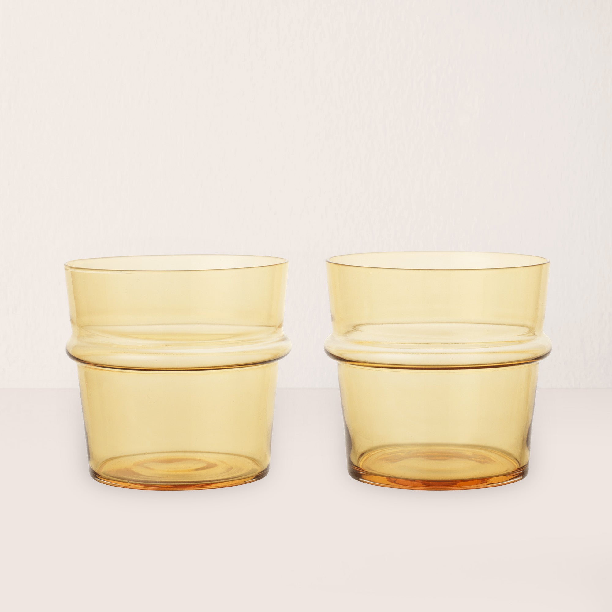 Goodee-Ferm Living-Boya Low Glasses - Set of 2 - Color - Yellow