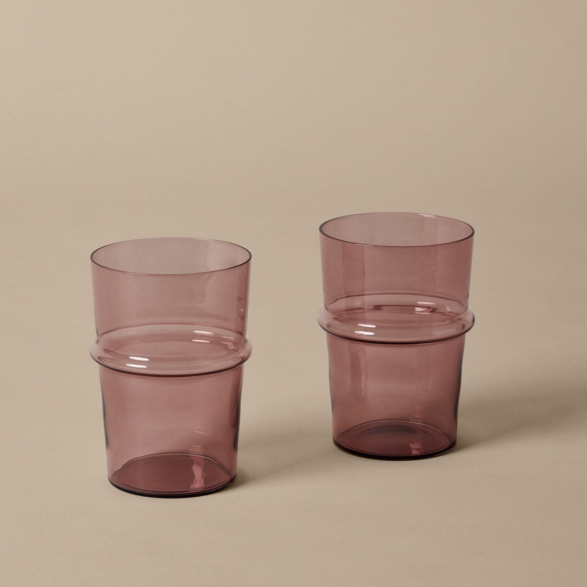 Goodee-Ferm Living-Boya Tall Glasses - Set of 2 - Color - Mauve