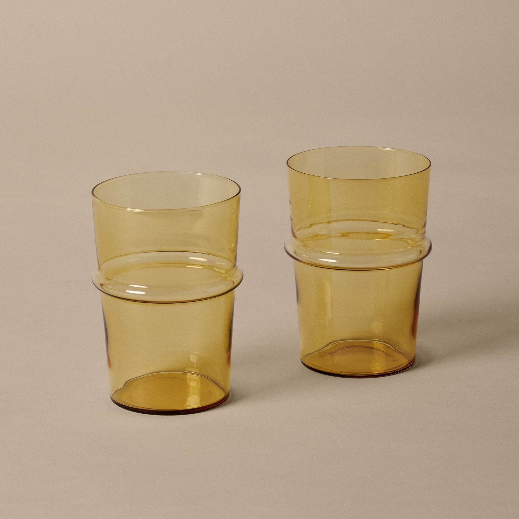 Goodee-Ferm Living-Boya Tall Glasses - Set of 2 - Color - Yellow