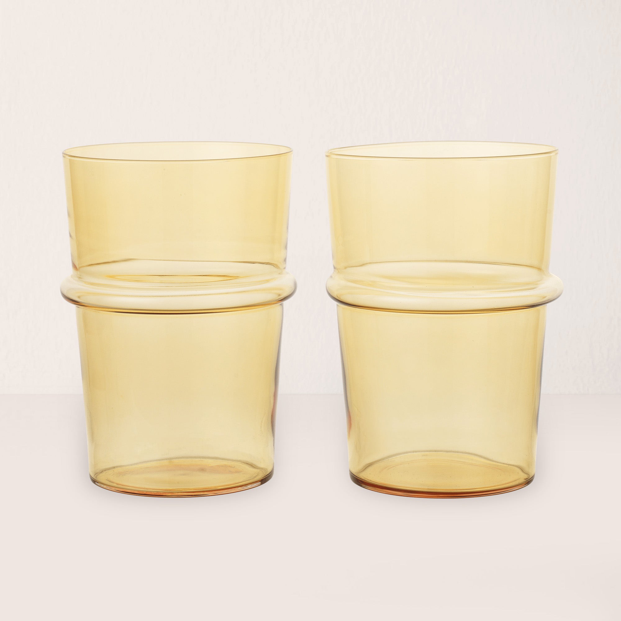 Goodee-Ferm Living-Boya Tall Glasses - Set of 2 - Color - Yellow