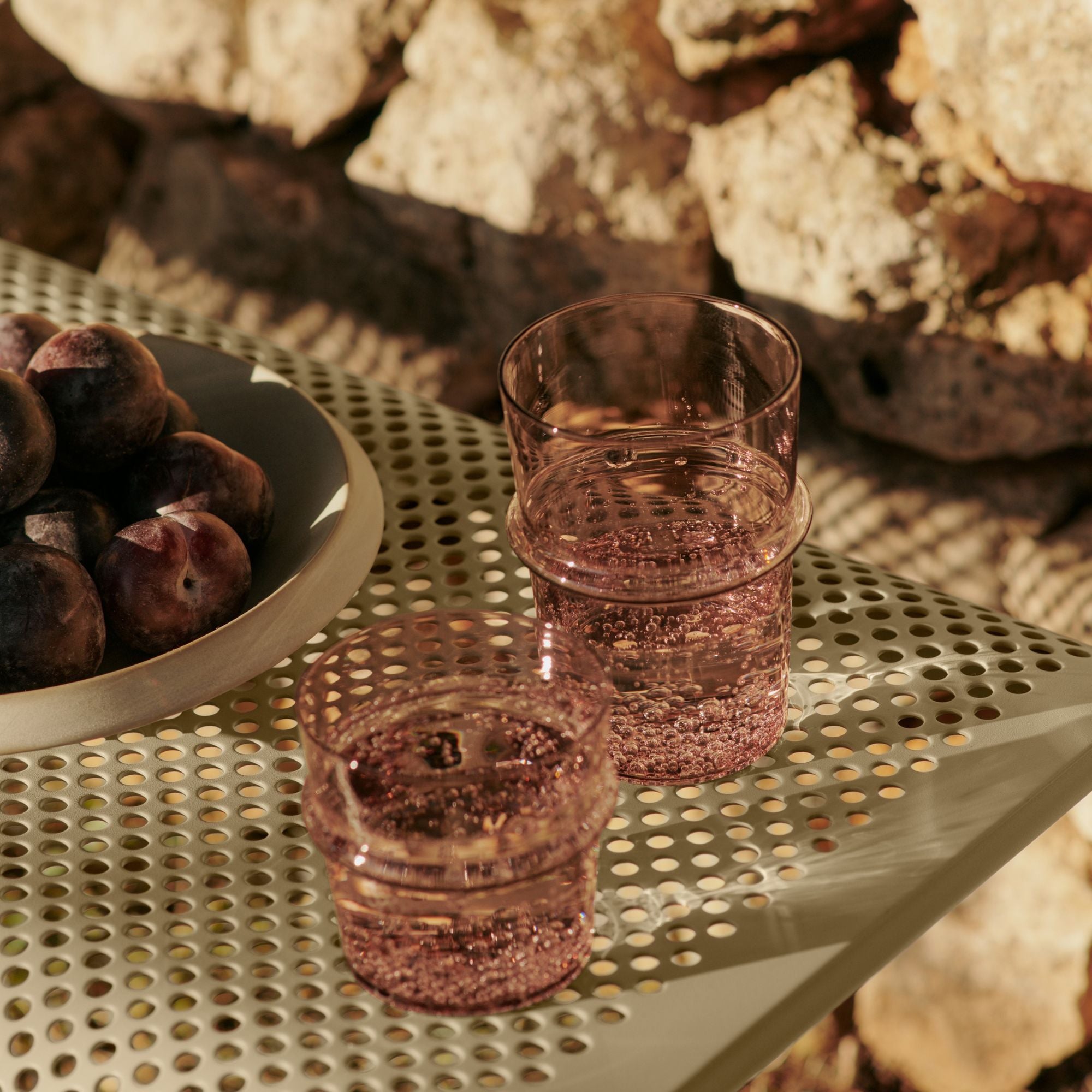 Goodee-Ferm Living-Boya Glasses - Set of 2 - Color - Mauve