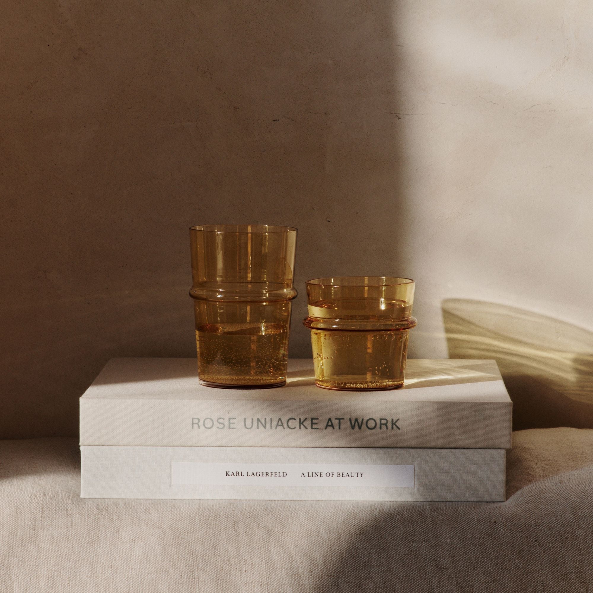 Goodee-Ferm Living-Boya Glasses - Set of 2 - Color - Yellow