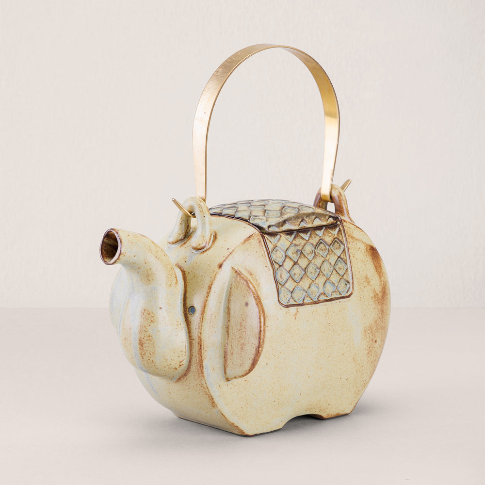 Elephant Flat Teapot