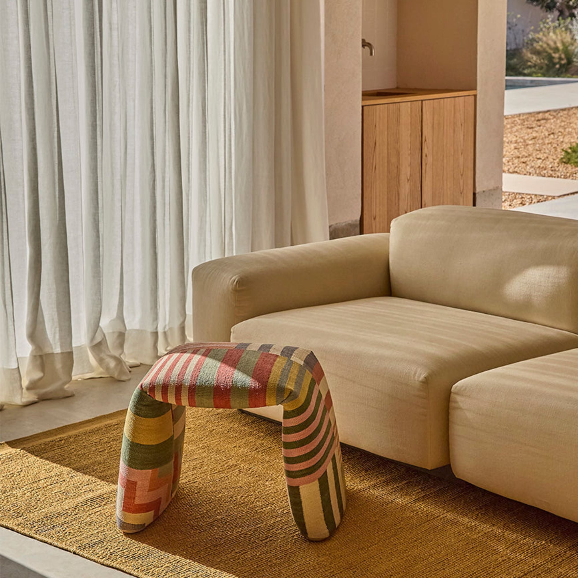 Goodee-Nanimarquina-Folded Bench - Small - Color - Pattern