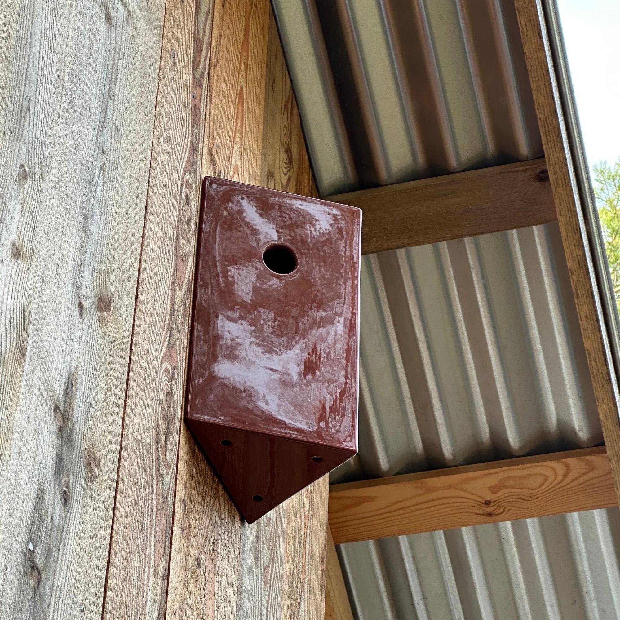 Goodee-Pidät-Koti Ceramic Birdhouse - Color - Brick