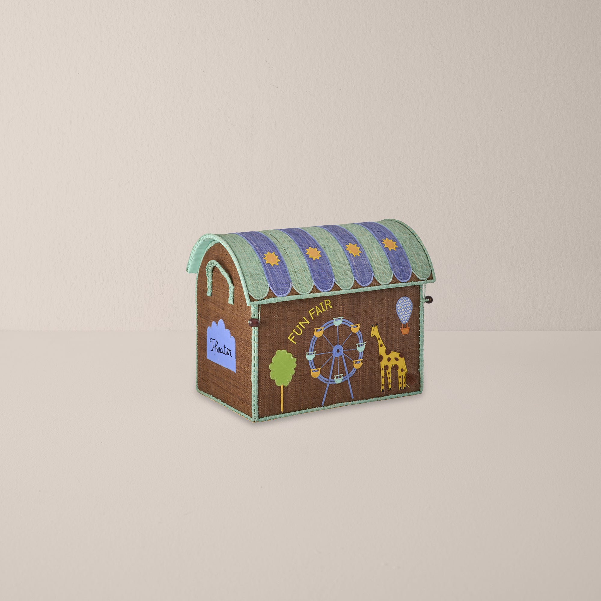 Raffia Storage House Basket - Fun Fair - Small – Goodee
