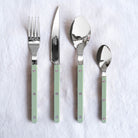 Goodee-Sabre Paris-Bistrot Solid Flatware - Set of 4 - Color - Asparagus/Shiny