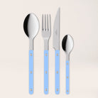 Goodee-Sabre Paris-Bistrot Solid Flatware - Set of 4 - Color - Pastel Blue/Shiny