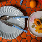 Goodee-Sabre Paris-Bistrot Solid Flatware - Set of 4 - Color - Pastel Blue/Shiny