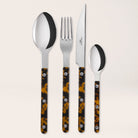 Goodee-Sabre-Bistrot Tortoise Flatware - Set of 4 - Color - Faux Tortoise/Shiny