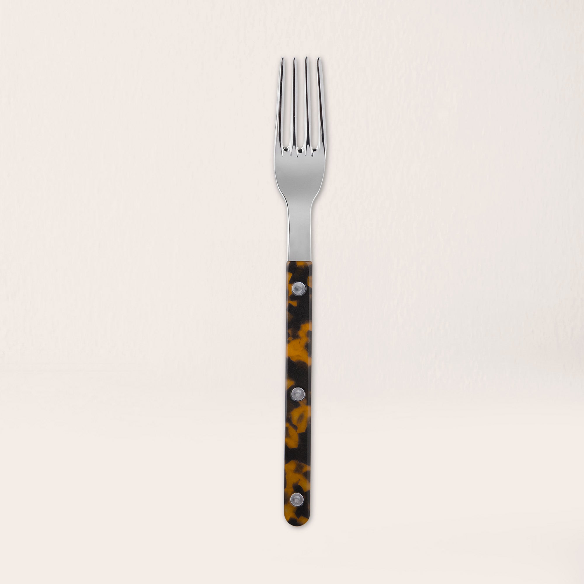 Goodee-Sabre-Bistrot Tortoise Flatware - Set of 4 - Color - Faux Tortoise/Shiny