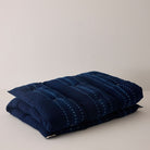 Goodee-Tensira-Kapok Mattress Topper Tie-Dye - Large - Color - Dotted Indigo Tie-Dye