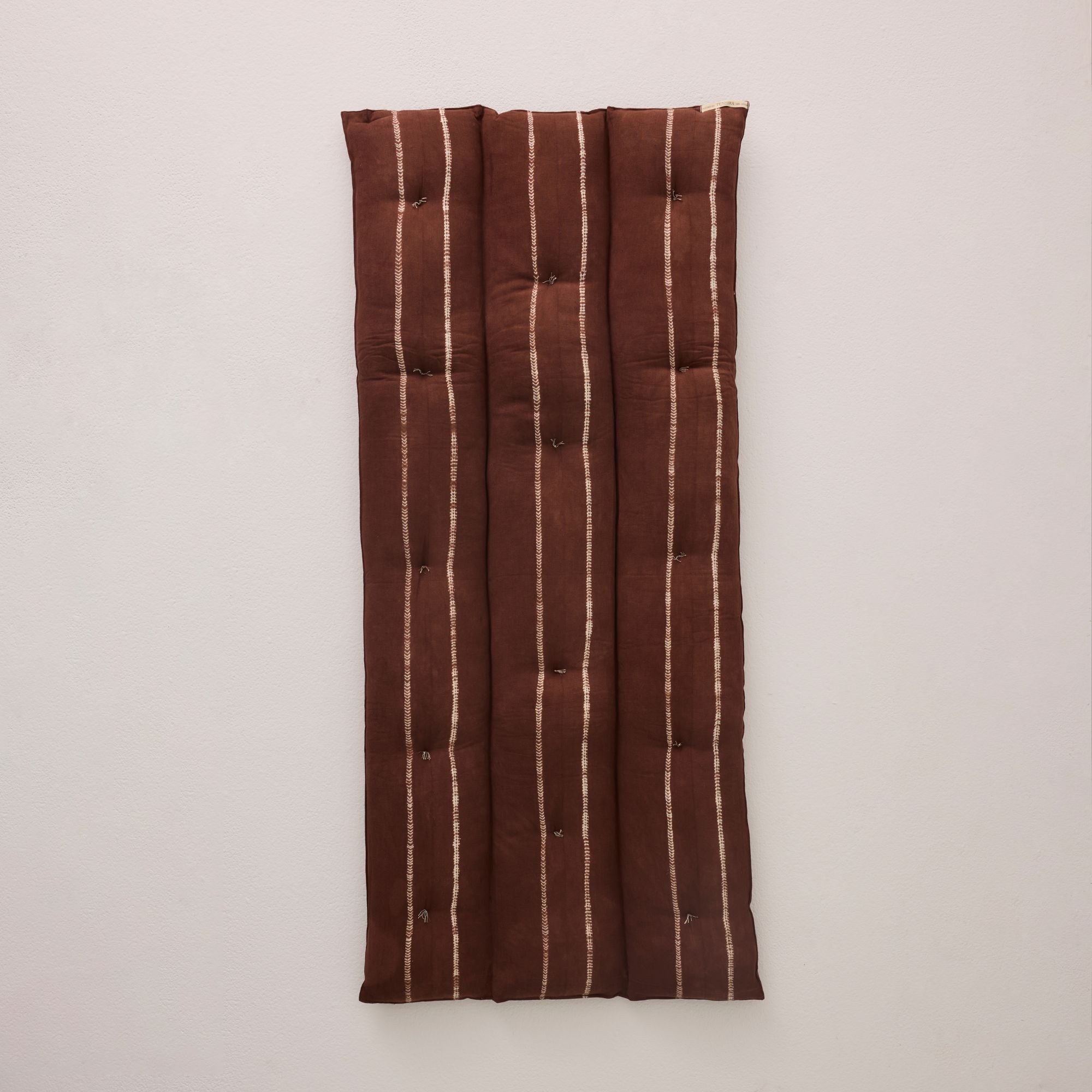 Goodee-Tensira-Kapok Mattress Topper Rectangular - Color - Chocolate Brown Tie-Dye