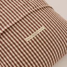 Goodee-Tensira-Long Cushion in Kapok with Removable Cover - Color - Chocolate & Off-White Gingham