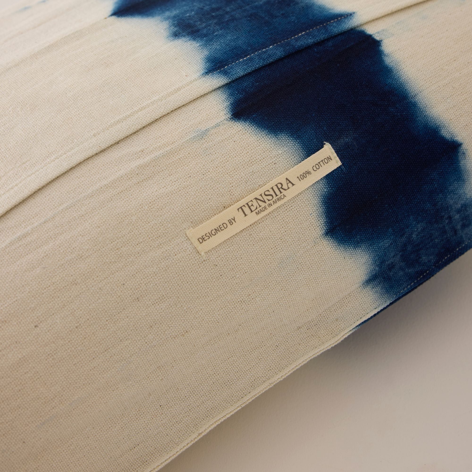 Goodee-Tensira-Lumbar Cushion Cover - Color - Inverse Indigo Tie-Dye