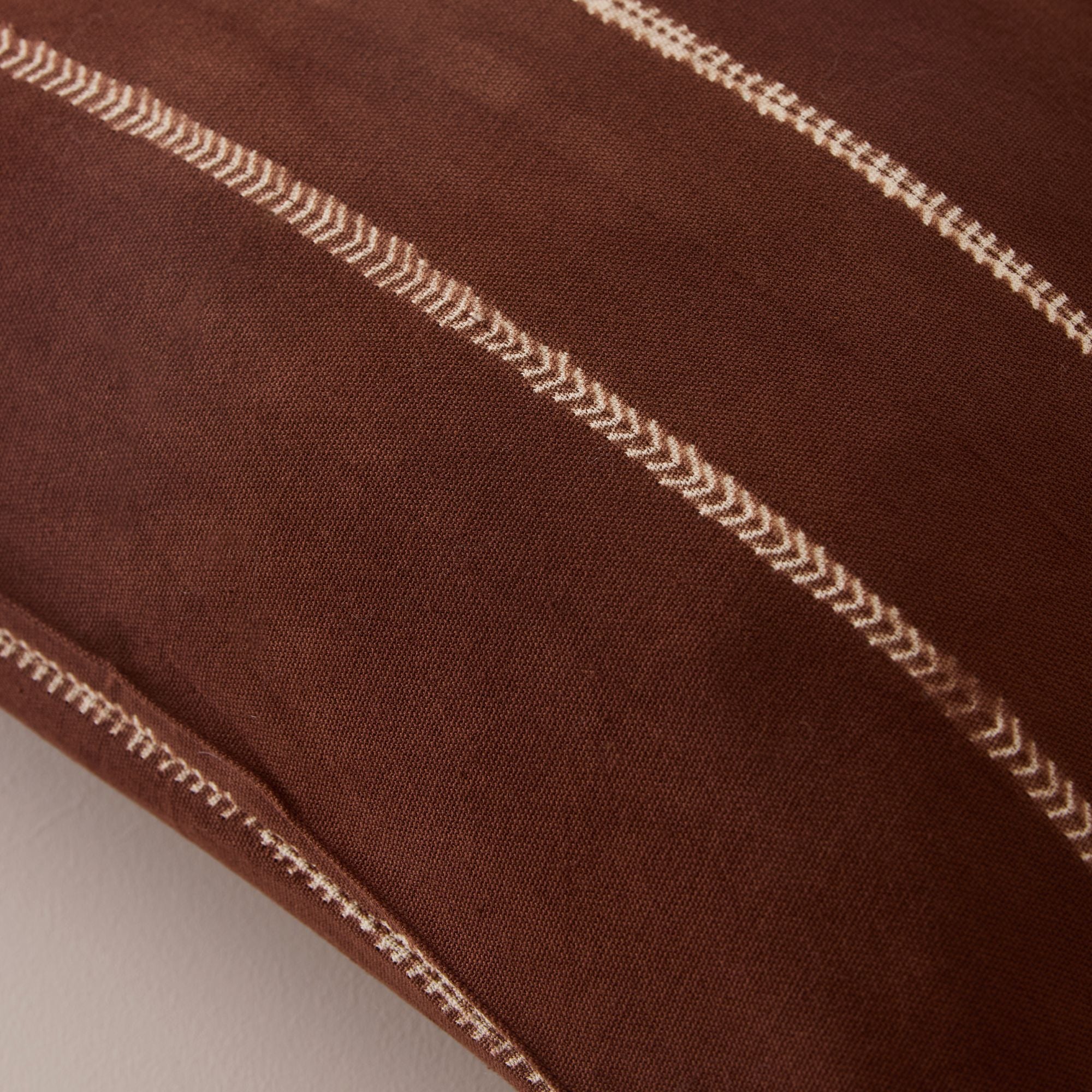 Goodee-Tensira-Cotton Cushion Cover - Color - Chocolate Brown Tie-Dye