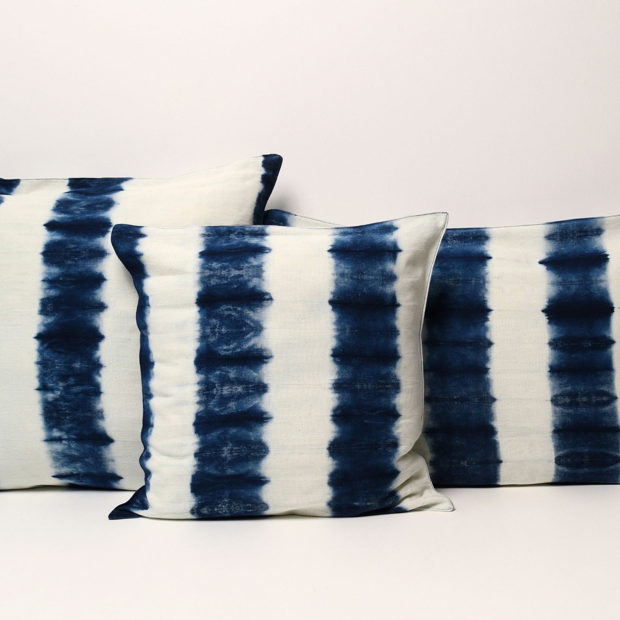 Goodee-Tensira-Cotton Cushion Cover - Color - Inverse Indigo Tie-Dye