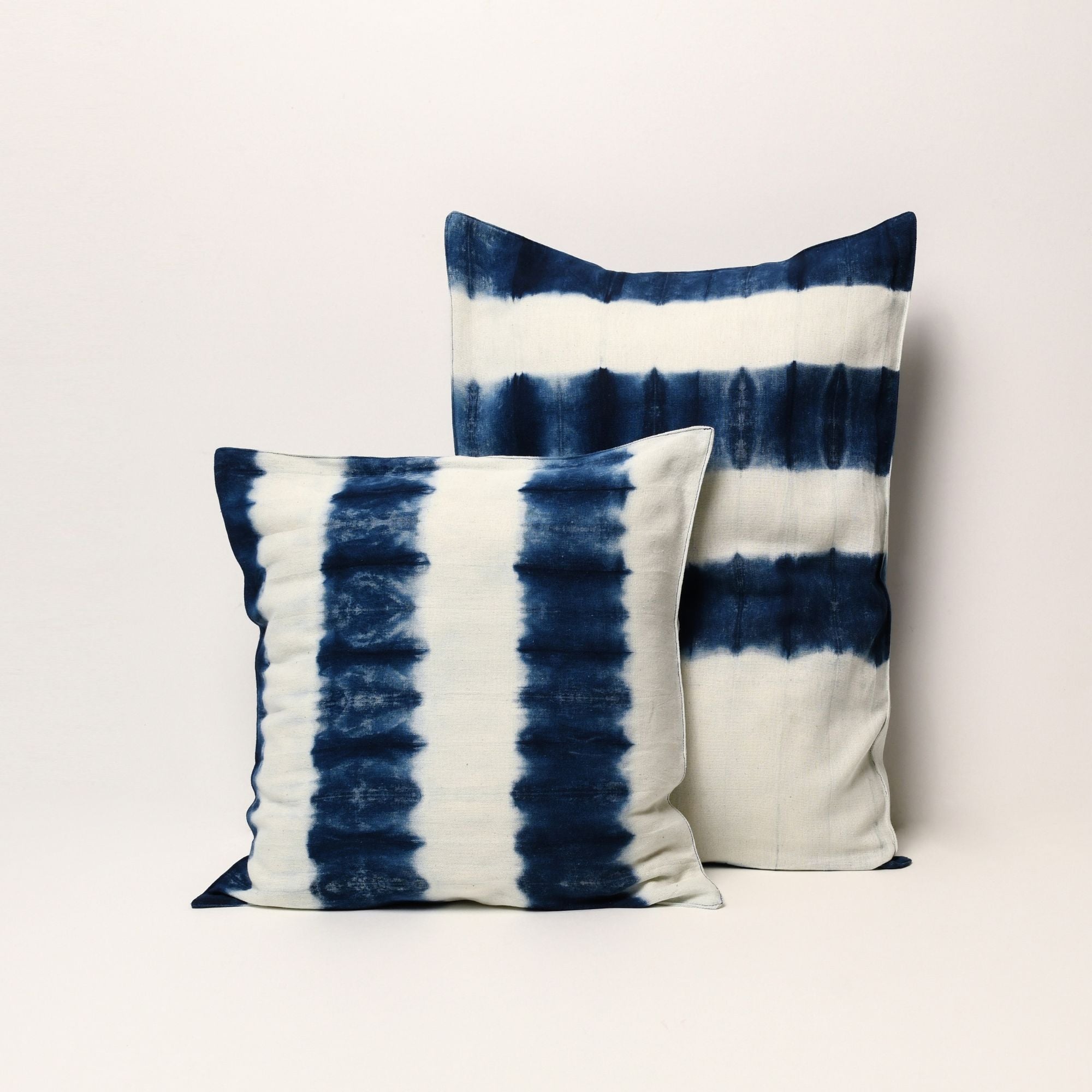 Goodee-Tensira-Cotton Cushion Cover - Color - Inverse Indigo Tie-Dye