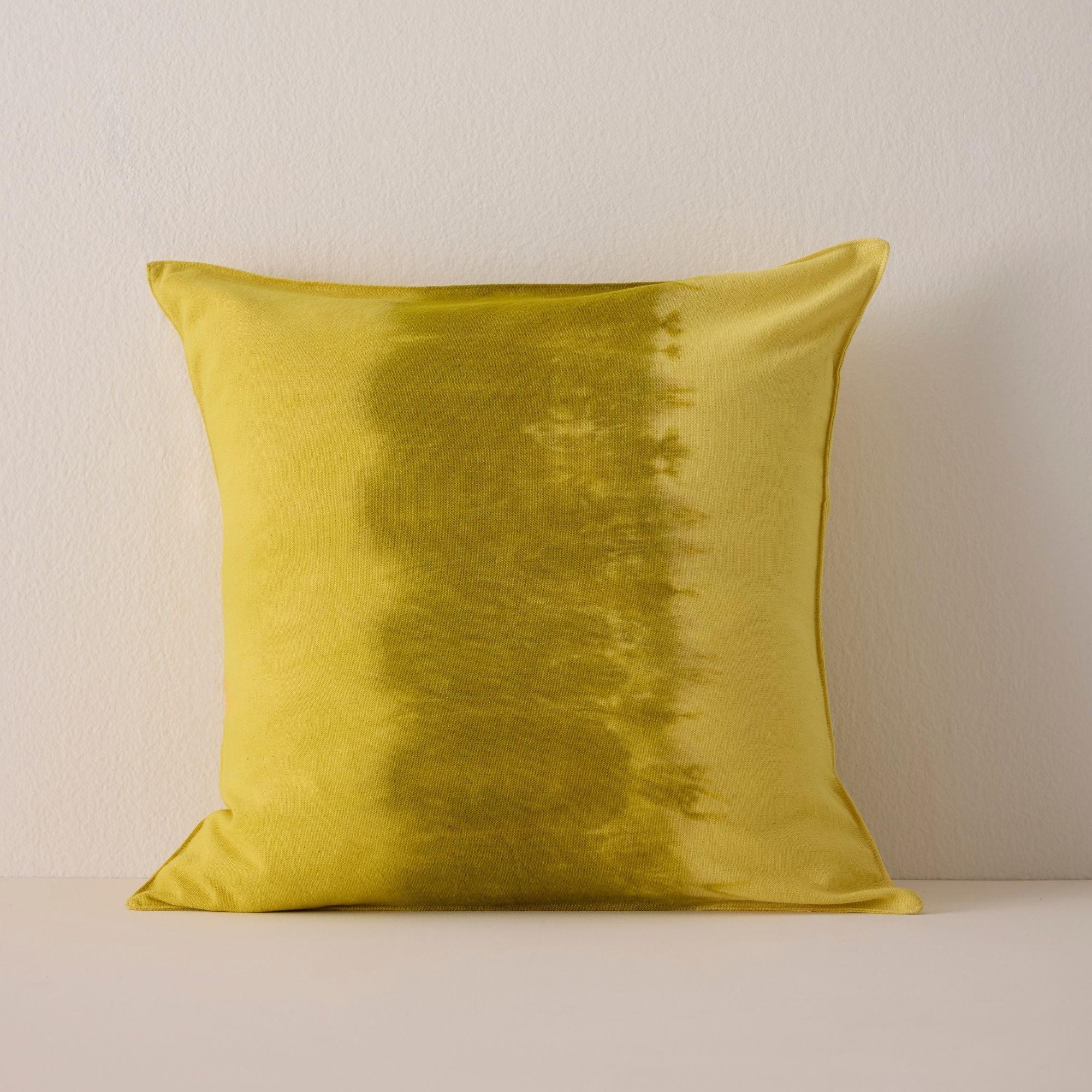 Goodee-Tensira-Cotton Cushion Cover - Color - Golden yellow Tie-Dye