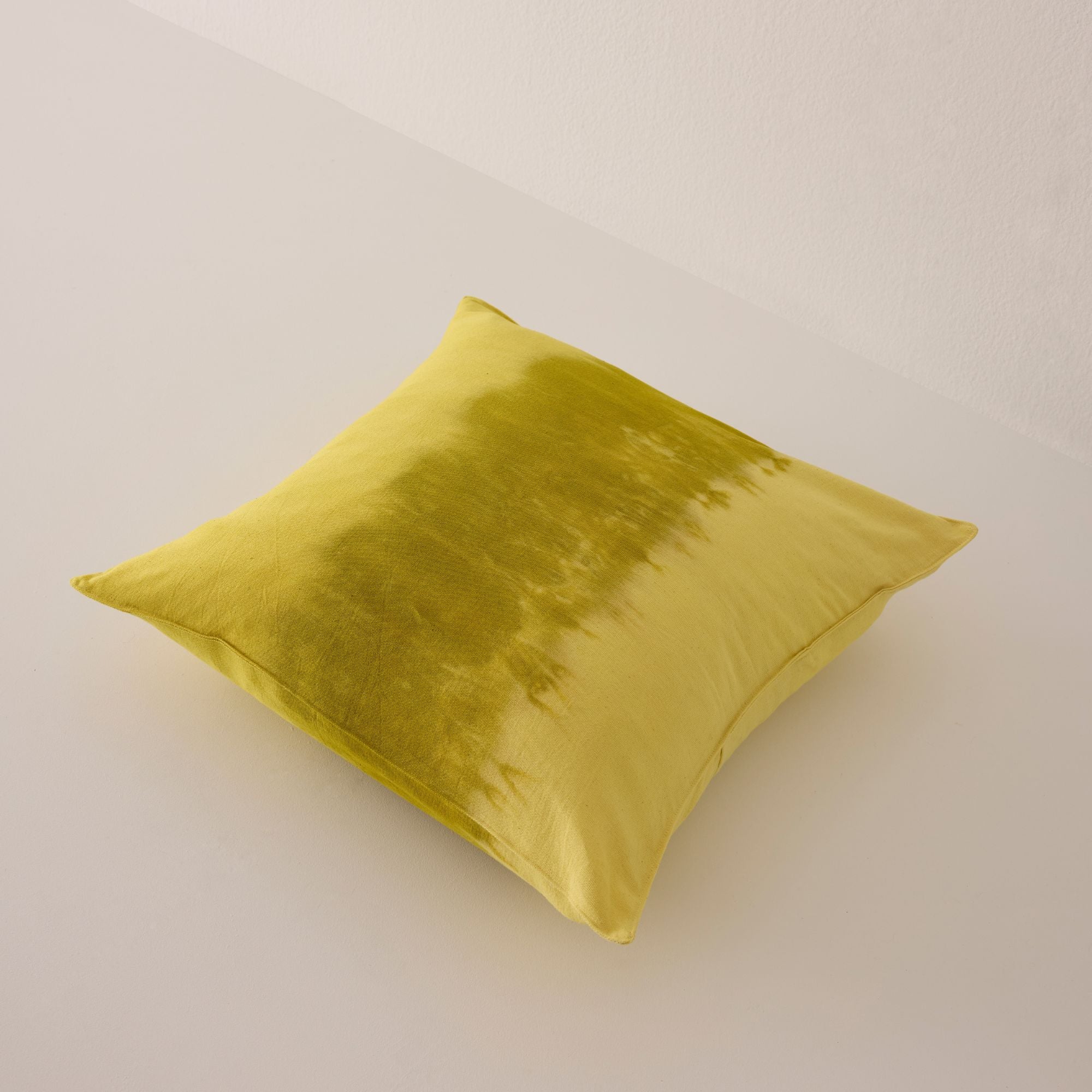 Goodee-Tensira-Cotton Cushion Cover - Color - Golden yellow Tie-Dye