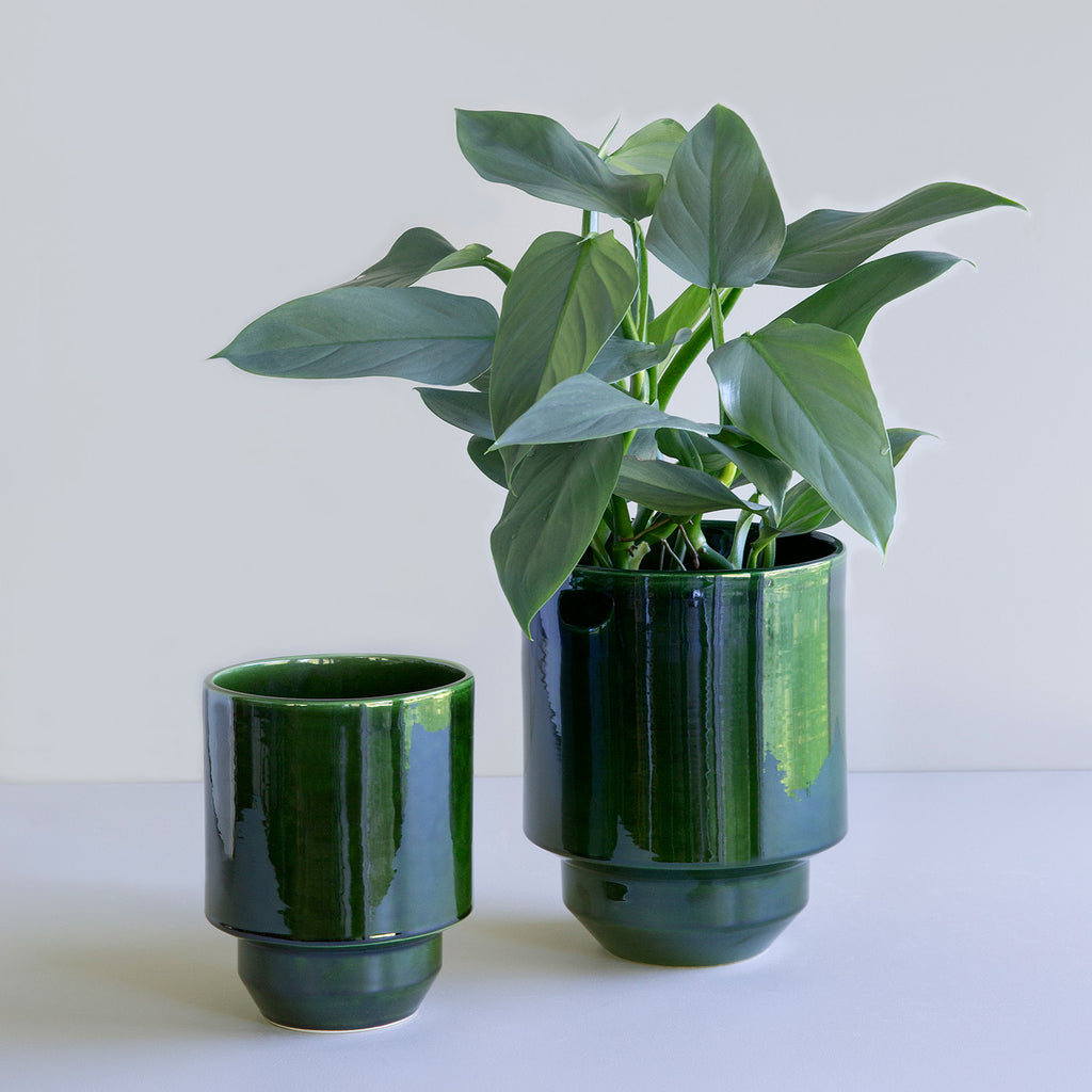 Goodee-Bergs Potter-Hoff Planter 14 - Color - Emerald Glazed