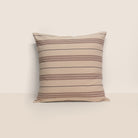 Goodee-Tensira-Cotton Cushion Cover - Color - Chocolate Brown & Black Stripe
