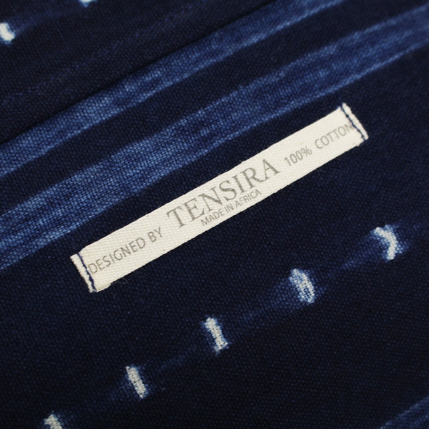 Goodee-Tensira-Square Cushion Cover - Color - Indigo Tie-Dye