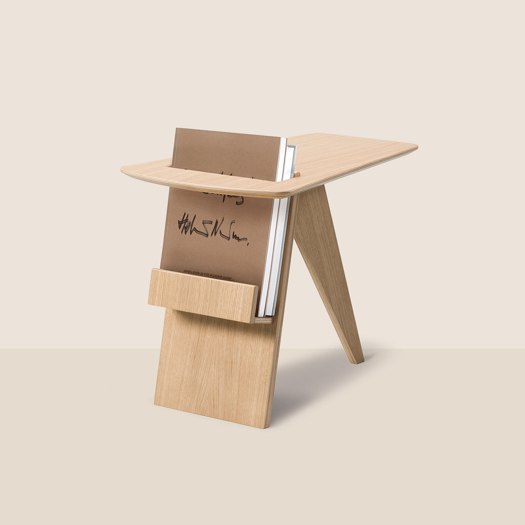 Goodee-Fredericia-Magazine Side Table - Color - Oak Lacquered