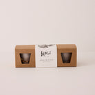 Goodee-Bergs Potter-Copenhagen Ø10 Planter & Saucer - Set of 3 - Color - Raw Grey