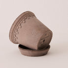 Goodee-Bergs Potter-Copenhagen Ø14 Planter & Saucer - Color - Raw Grey