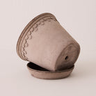 Goodee-Bergs Potter-Copenhagen Ø18 Planter & Saucer - Color - Raw Grey