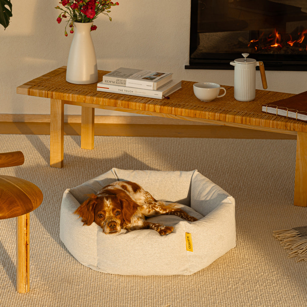 Goodee-Kanto-Luoto Dog Bed - Premium - Color - White & Grey