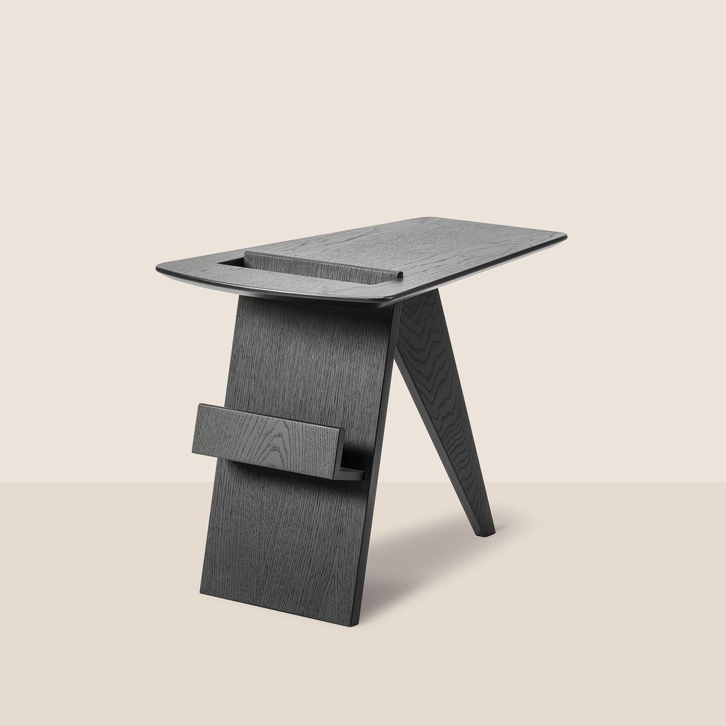 Goodee-Fredericia-Magazine Side Table - Color - Black Lacquered