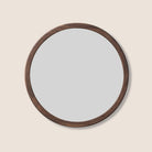 Goodee-Fredericia-Silhouette Round Mirror - Color - Walnut Oiled