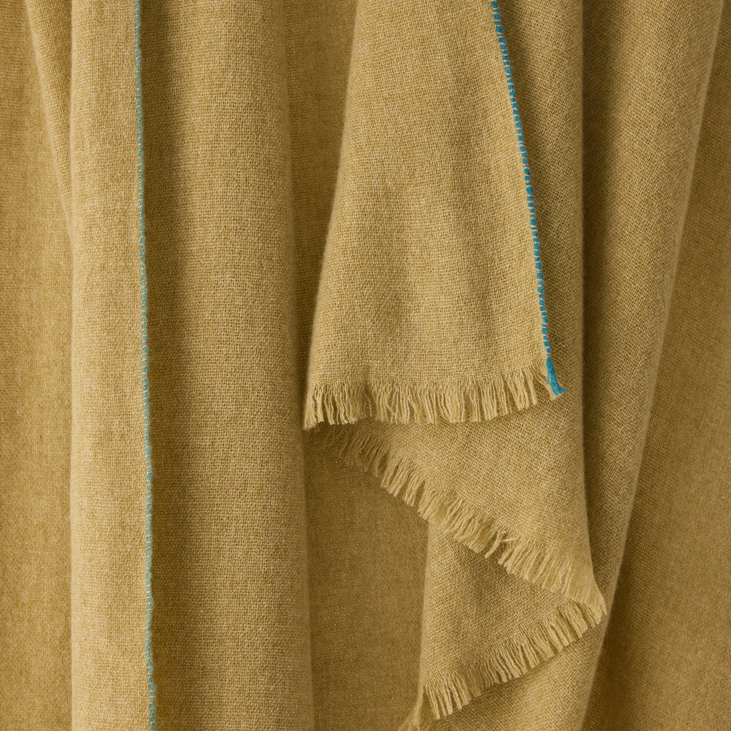 Goodee-Teixidors-Jazz Throw - Couleur - Vert olive pâle
