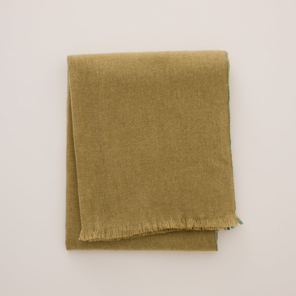 Goodee-Teixidors-Jazz Throw - Couleur - Vert olive pâle