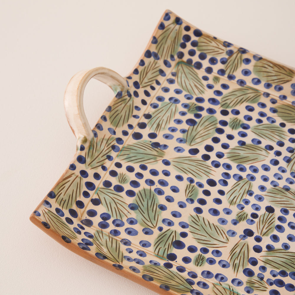 Dotty Leaves Tray - Thumbnail 4