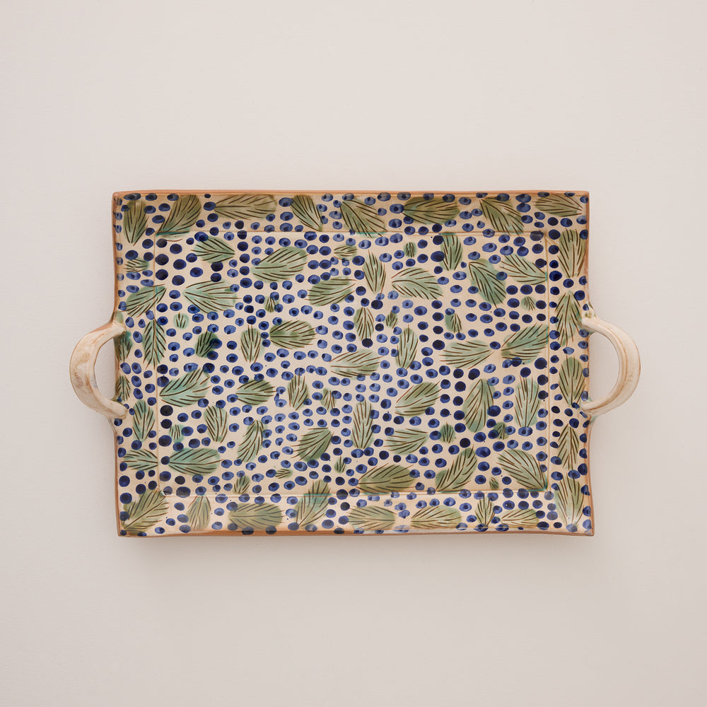 Dotty Leaves Tray - Thumbnail 2