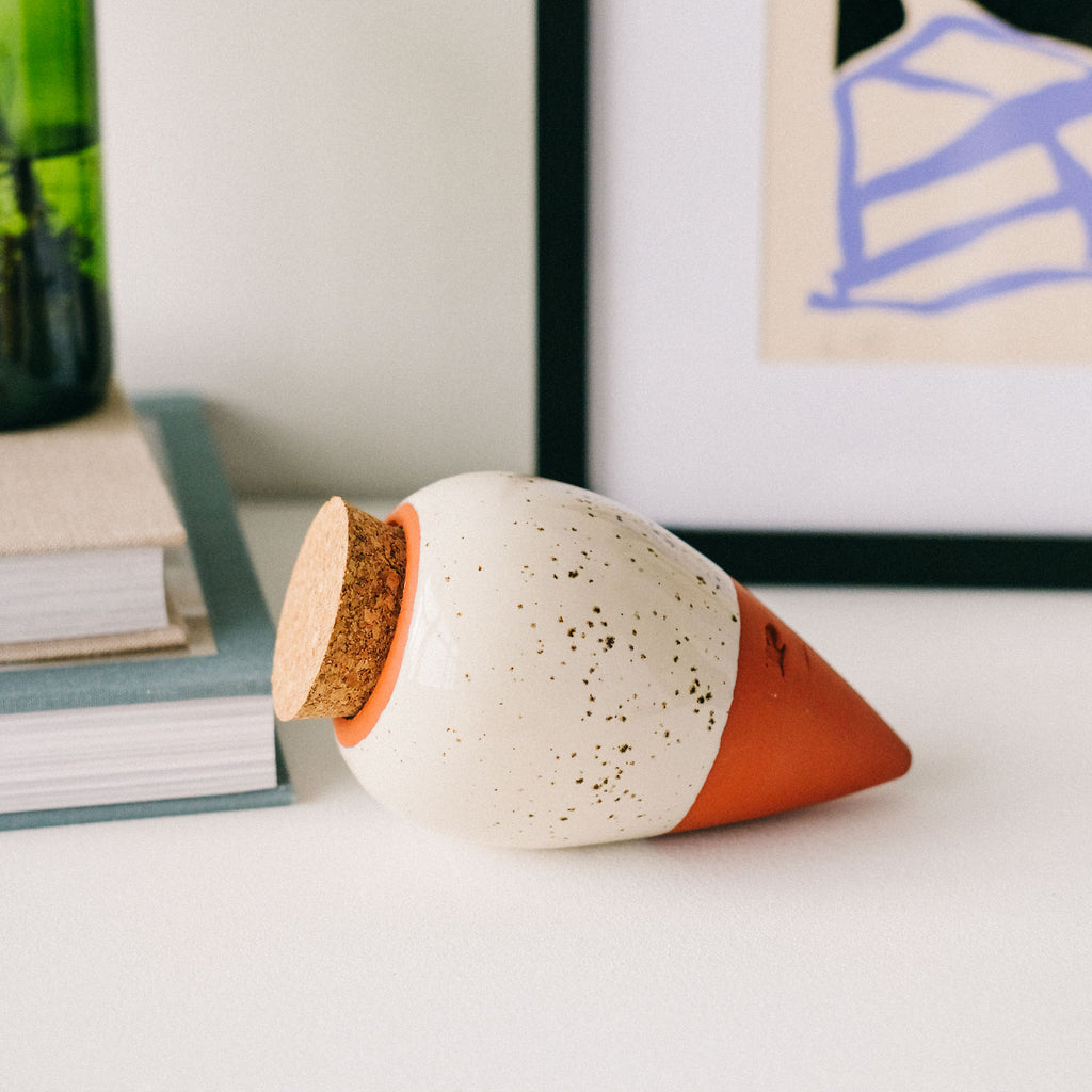 Goodee Pot autarcique - Glaze - Color - Speckled White