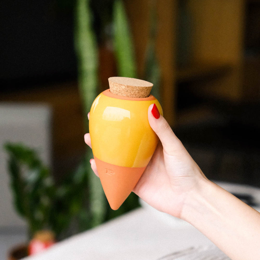 Goodee Pot autarcique - Glaze - Color - Mustard