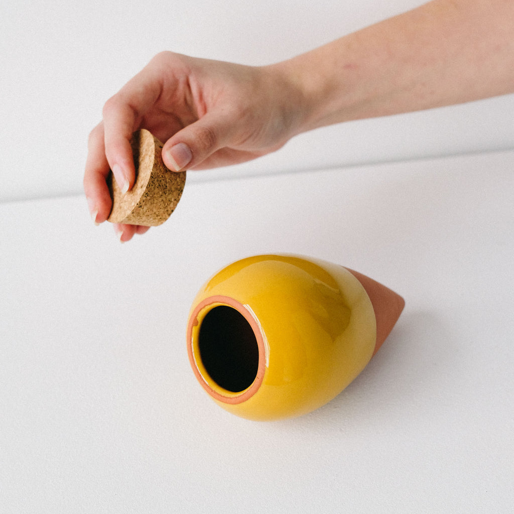 Goodee Pot autarcique - Glaze - Color - Mustard