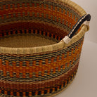 Goodee-Baba Tree-Large Woven Short Basket - Color - Multi Yellow