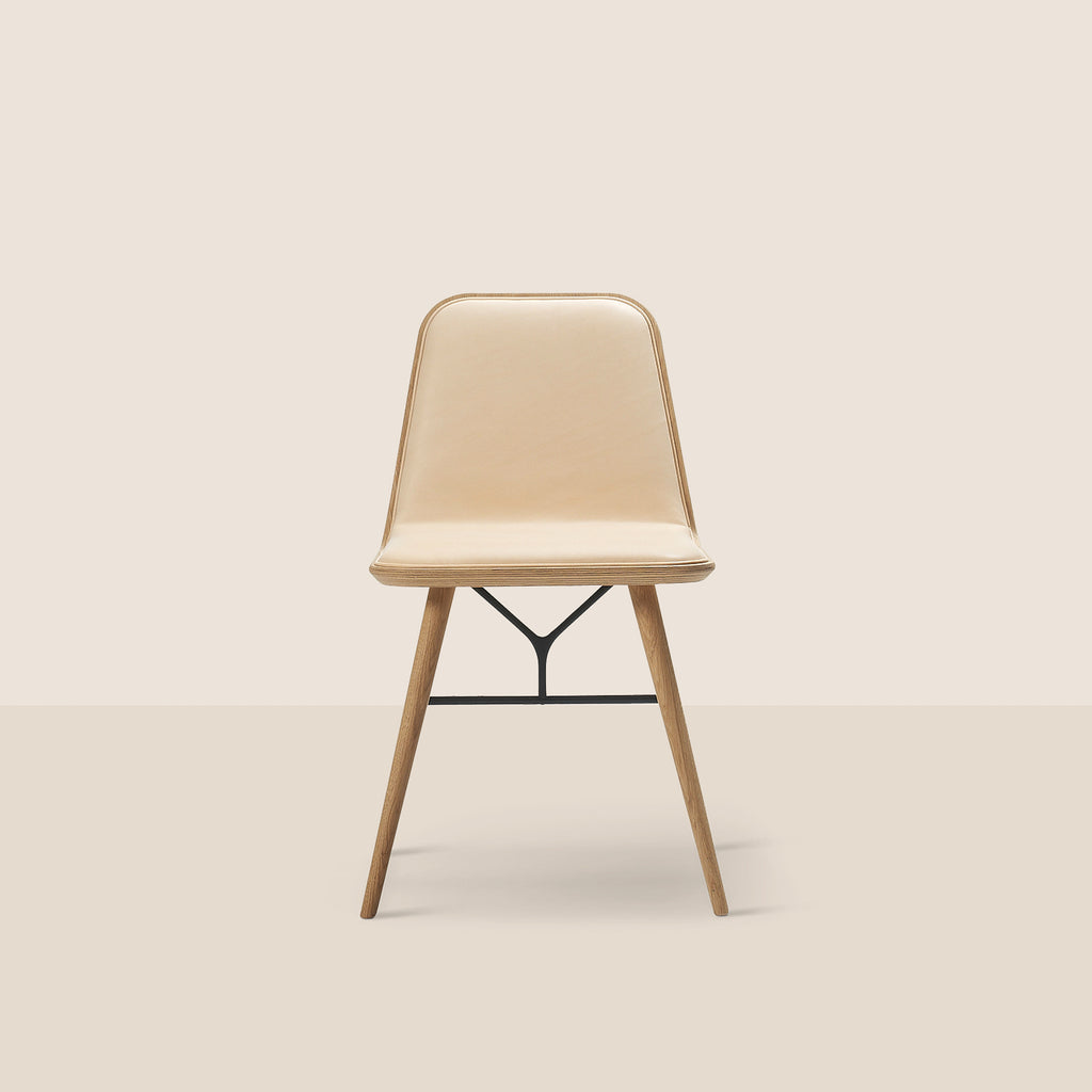 Goodee-Fredericia-Spine Chair - Color - Natural Vegeta Leather