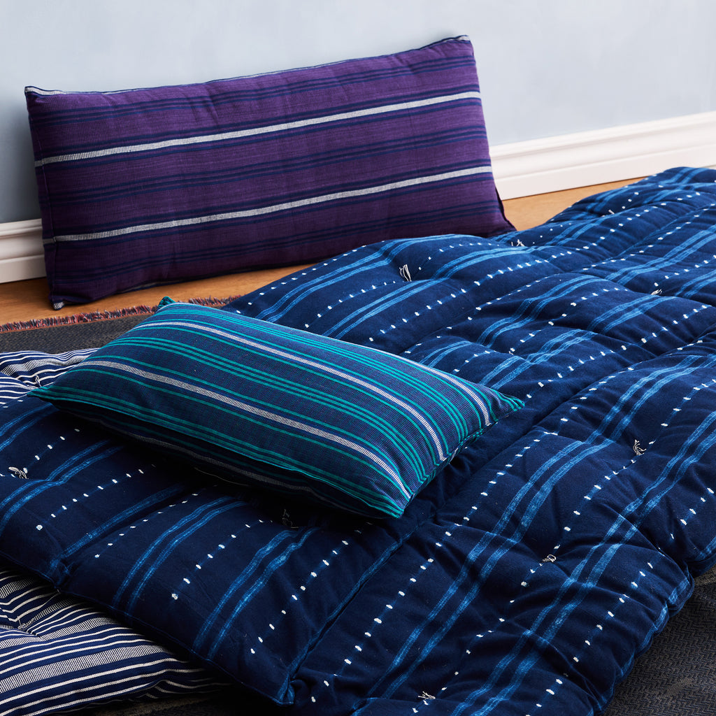 Goodee-Tensira-Kapok Mattress Bedroll - Color - Indigo Tie-Dye