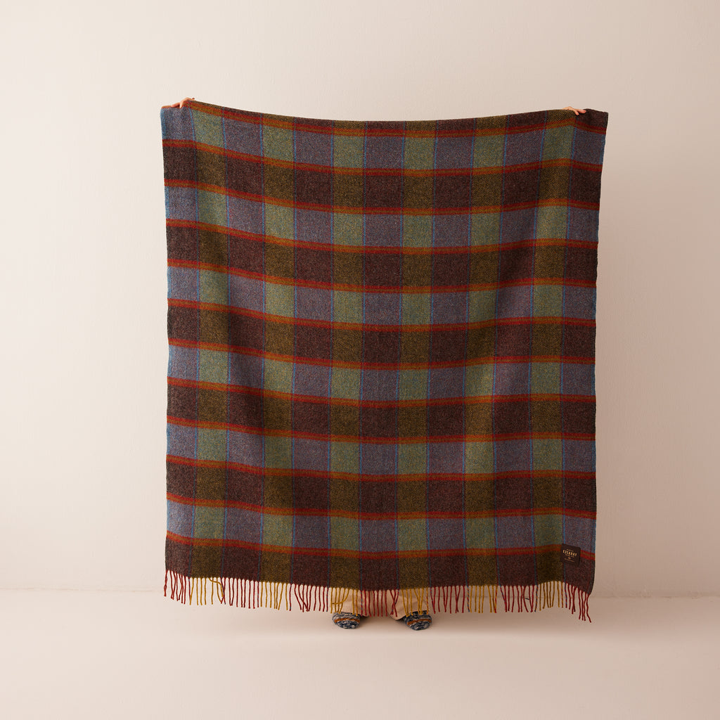 Goodee-Ezcaray-Shetland-Throw - Couleur - Blueberry Patch