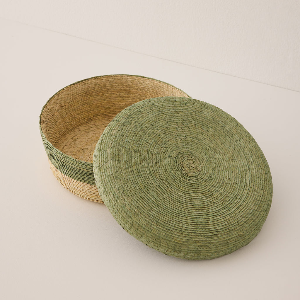 Goodee-Makaua-Short Storage Basket - Color - Agave - Size - Medium