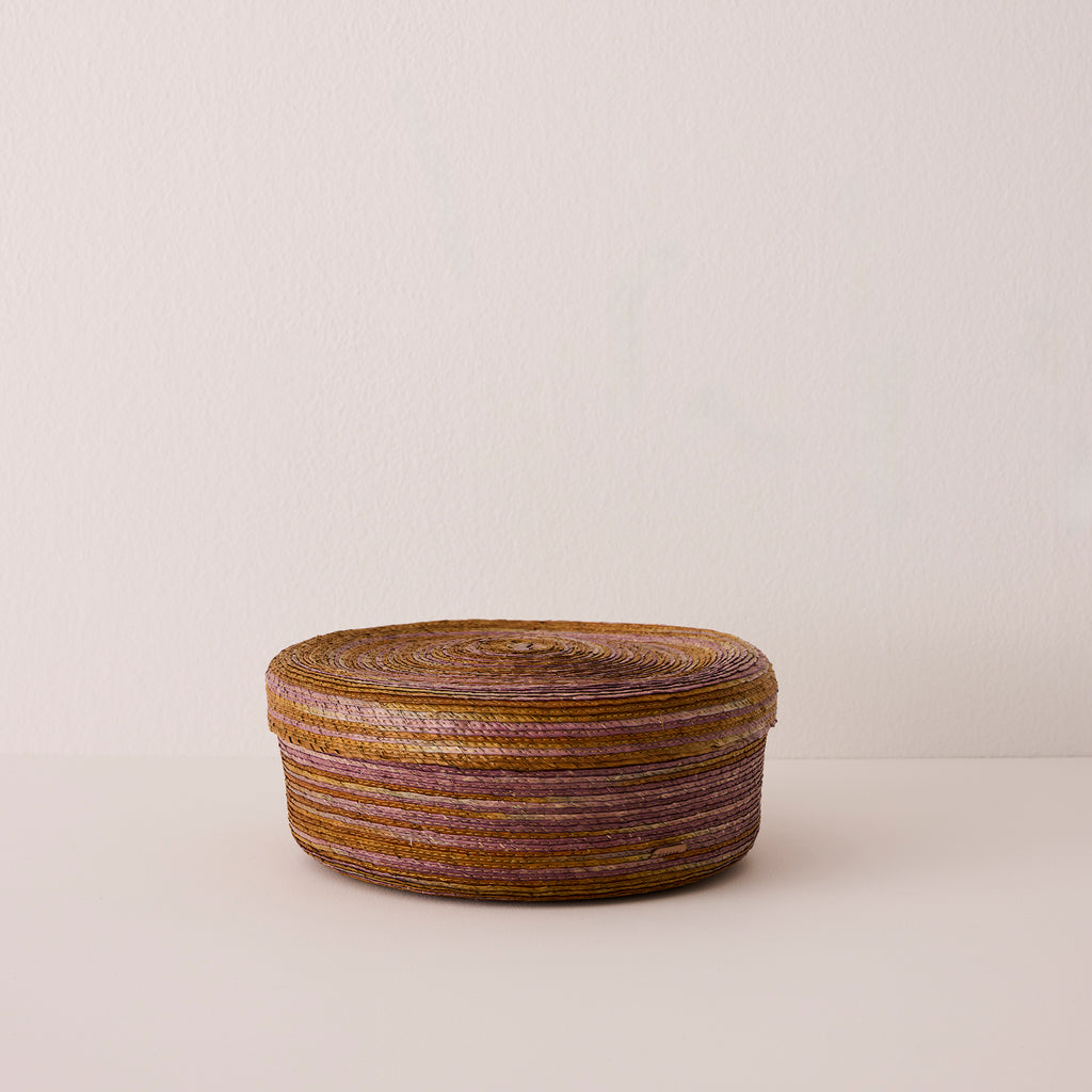 Goodee-Makaua-Short Storage Basket - Exclusive - Color - Zebra Bugambilia -  Size - Medium