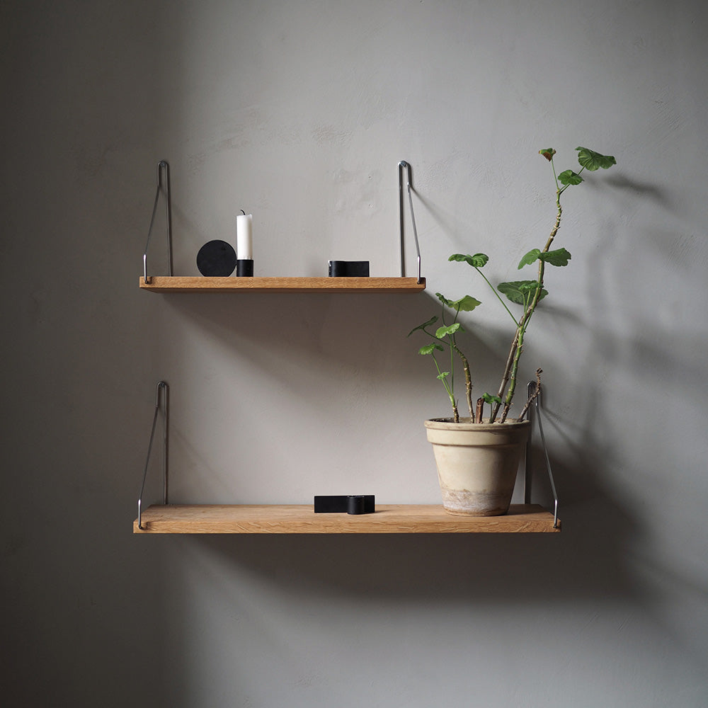 Goodee-Frama-Shelf Natural - Size - D20 W60 - Color - Steel