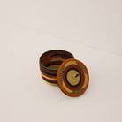 Goodee-Baba Tree-Small Banasco Basket With Lid - Color - Brown & Orange