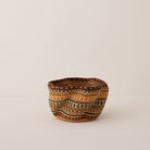 Goodee-Baba Tree-Tiny Pakurigo Wave Decor Basket - Color - Gold, Natural, & Rust